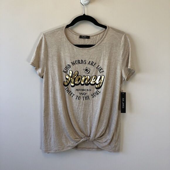 Ava James Kind Words Are Like Honey Sweet To The Soul T-Shirt Size M/L NWT's - Picture 3 of 5